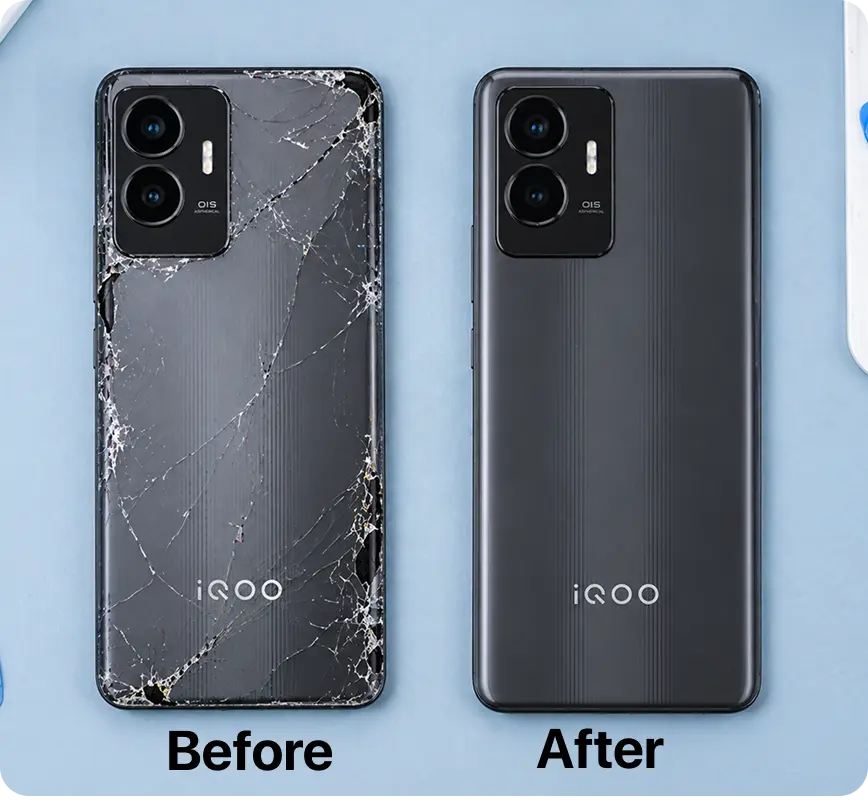 Before and After Back Panel Replacement